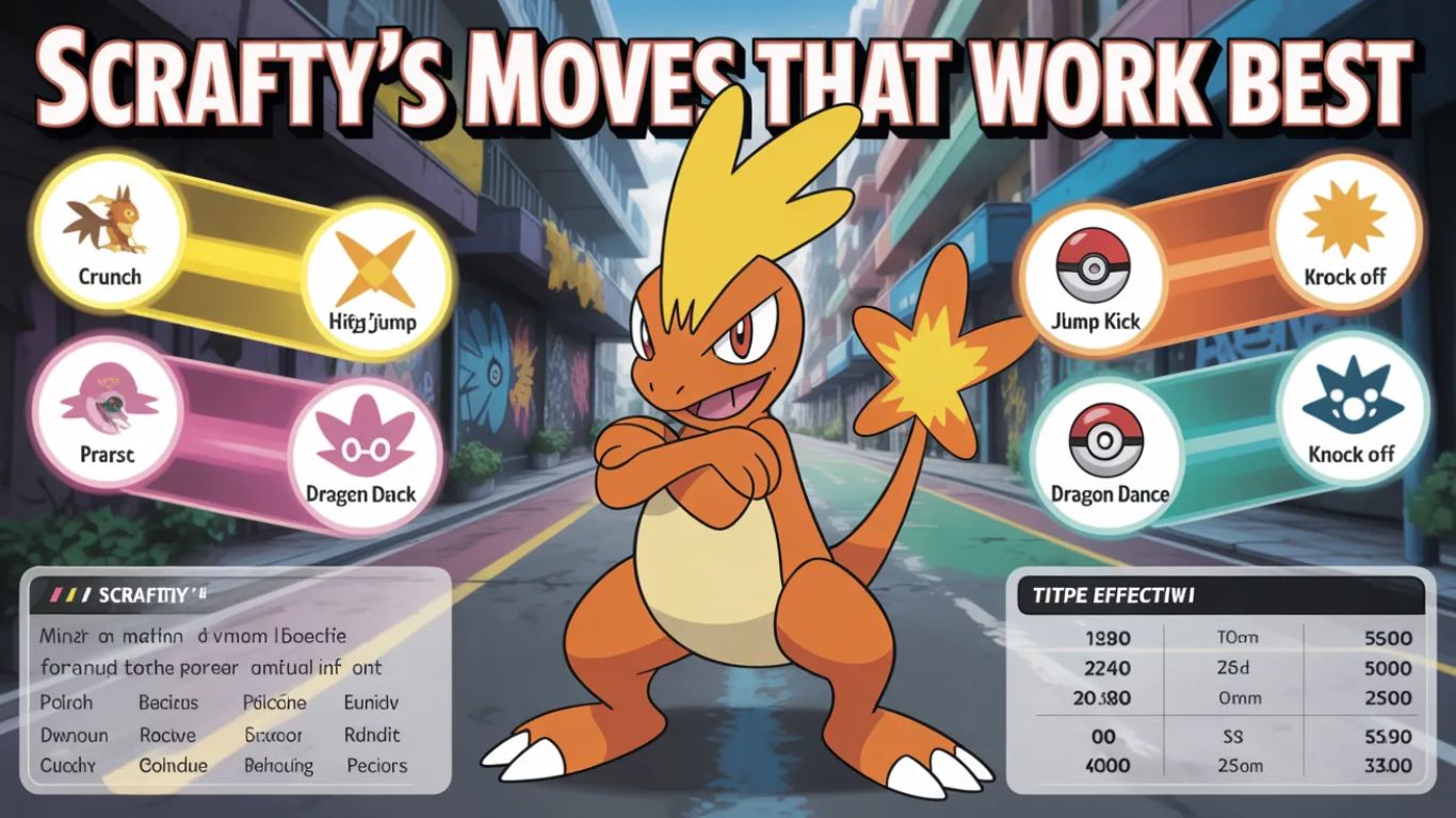 what is super effective against scrafty